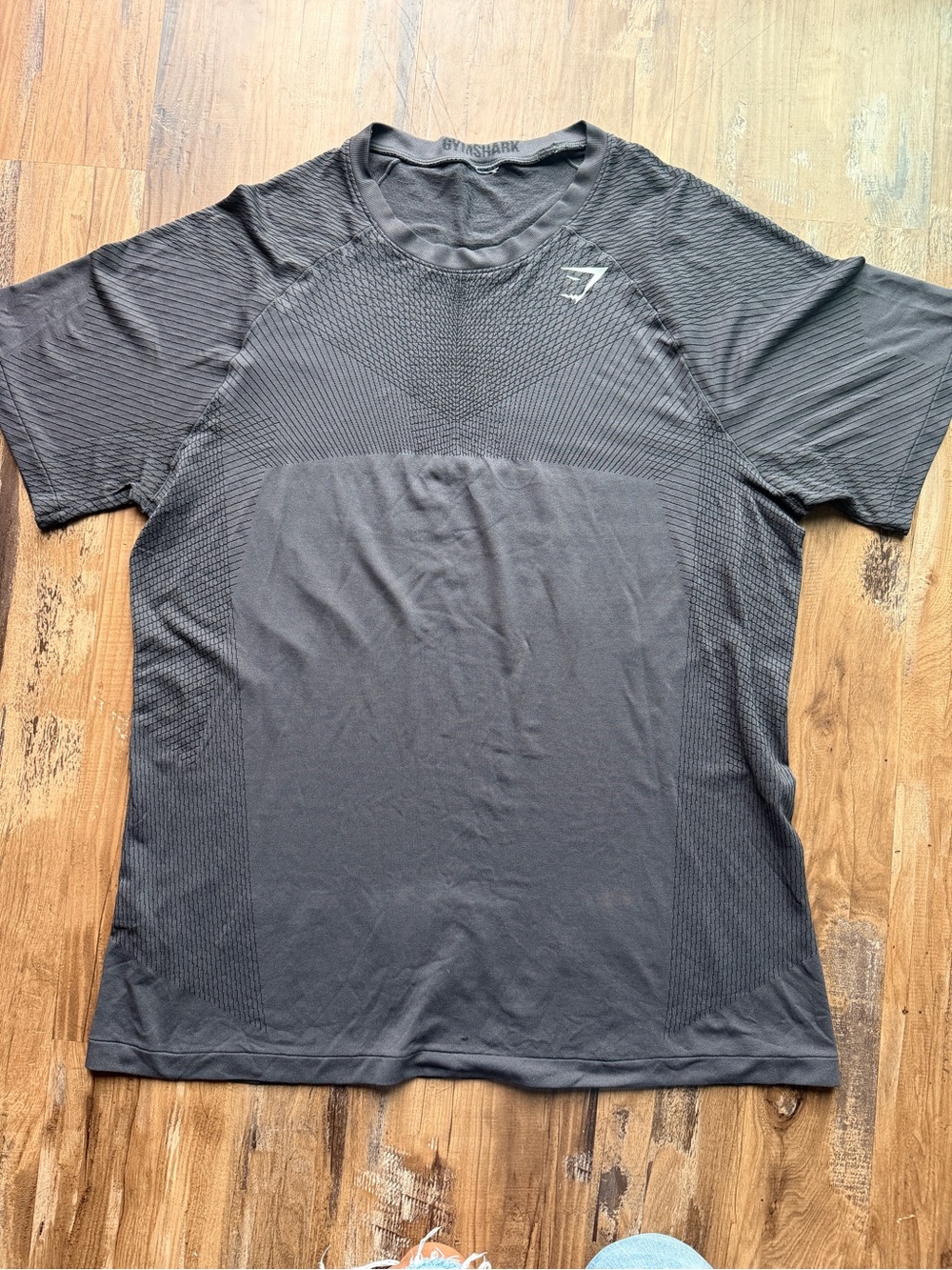 Gymshark Men's Black Short Sleeve Seamless Training Tee L 0152